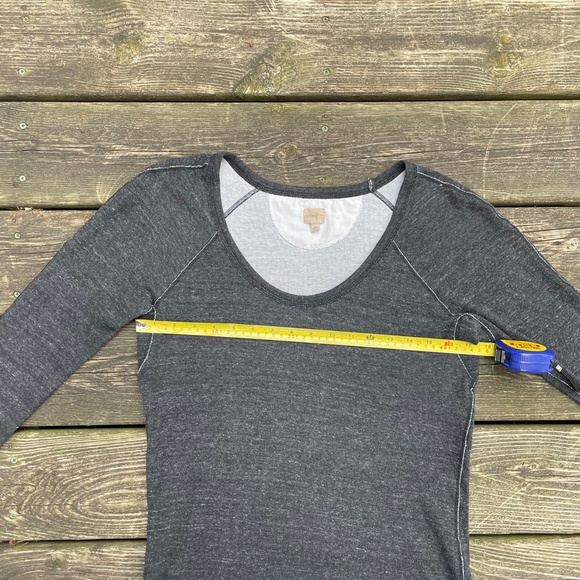 Wilfred Dark Gray Charcoal Casual Long Sleeve Shirt Top - Picture 6 of 9